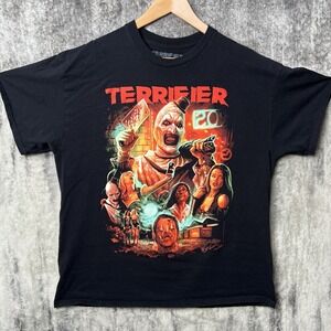 Terror Threads‎ Terrifier T-Shirt Mens XL Black Art the Clown Horror Movie Tee